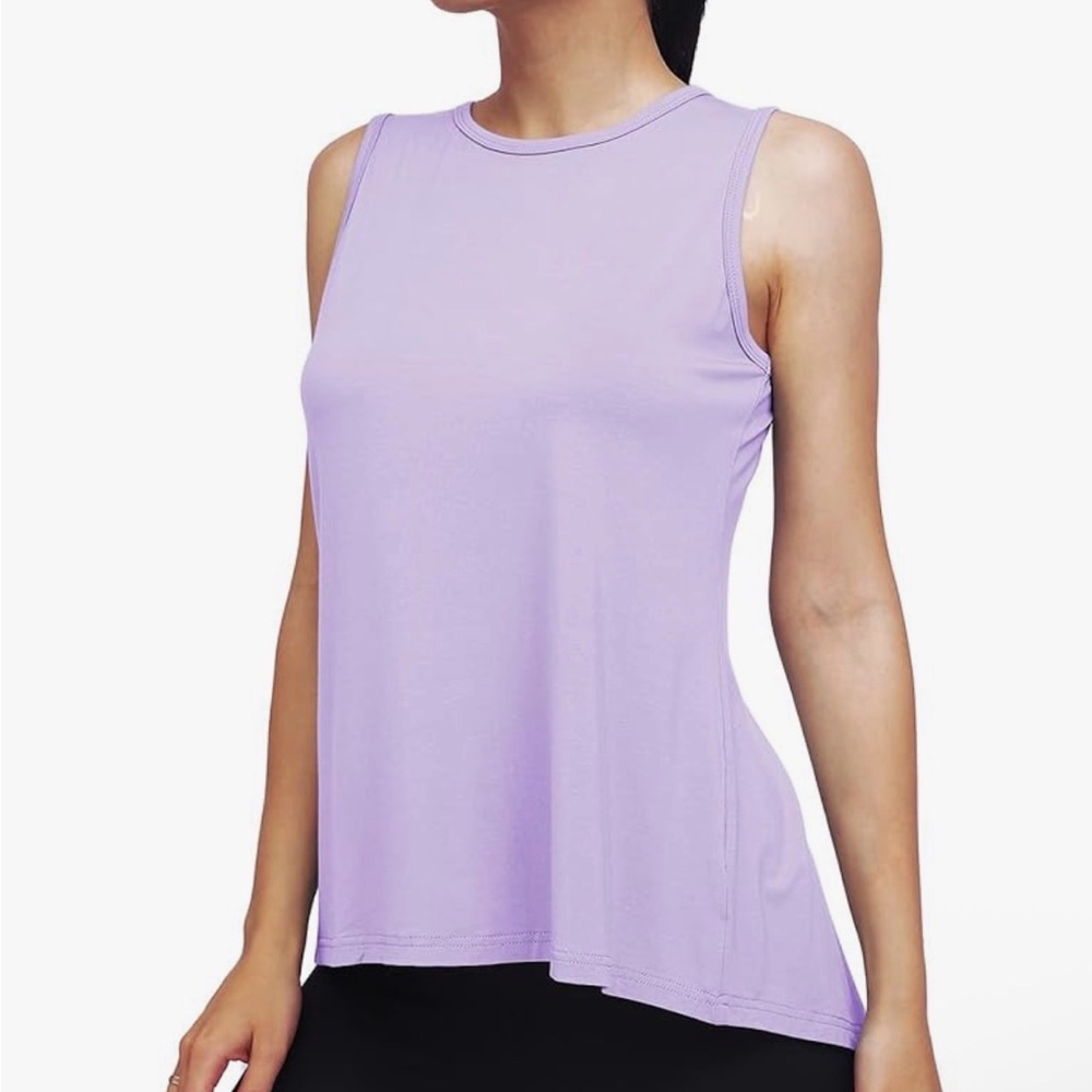 Mippo Purple Mesh Back Workout Tank Top XL NWT